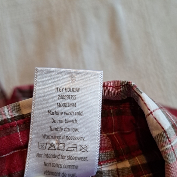 Gymboree boys size xs or 3-4 plaid button down shirt 2010 - Picture 3 of 4